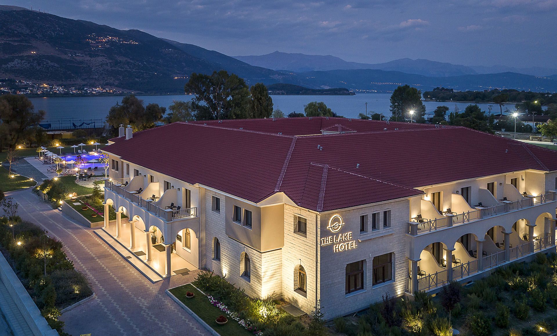 Lake Hotel Top View