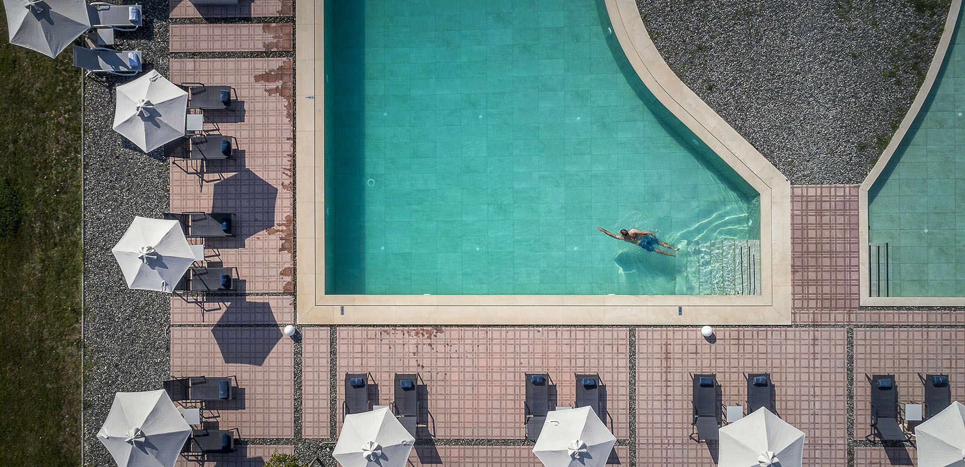 Lake Hotel Pool Top View